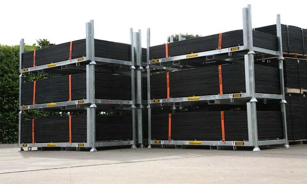 Organised yard storage for MultiTrack mats | GroundGuards