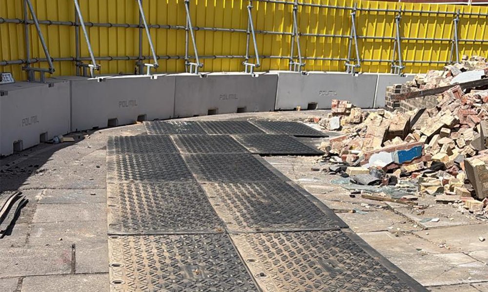 MaxiTrack Pavement Protection for Doncaster Works | GroundGuards