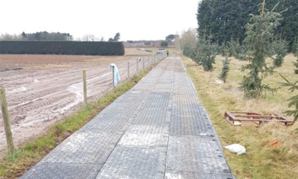 1.4km Temporary Road Through Forest Terrain