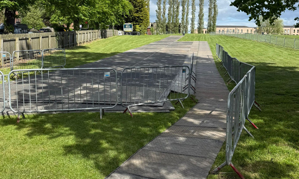 Temporary Taxi Access And Waiting Area For York Racecourse Event