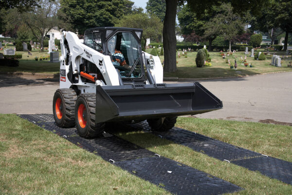 Twin trackway at cemetery