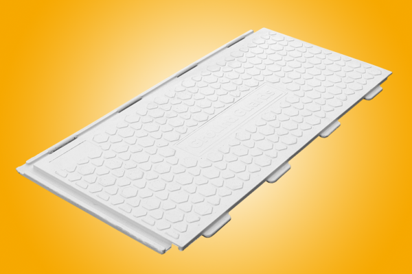 Walkway tread ground protection mat white