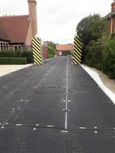smart temporary plastic roadway