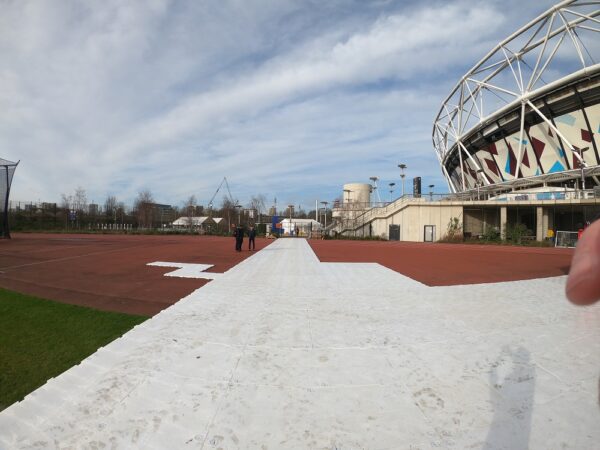 OmniDeck used for stadium flooring protection