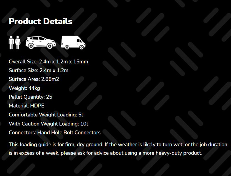 EuroTrak details | GroundGuards | Ground Protection Mats